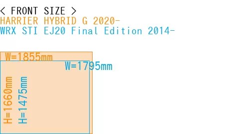 #HARRIER HYBRID G 2020- + WRX STI EJ20 Final Edition 2014-